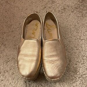 Rose gold platform Sam Edelman shoes